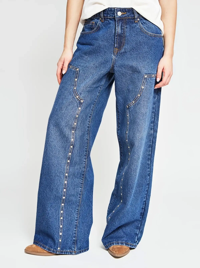 JEANS MUJER BARBADOS ALGODÓN TACHAS - 2