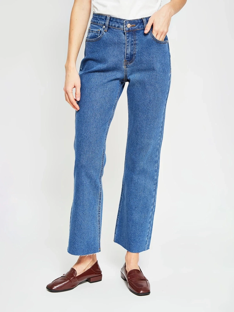 JEANS MUJER MARQUIS ALGODÓN CROP FLARE - 2