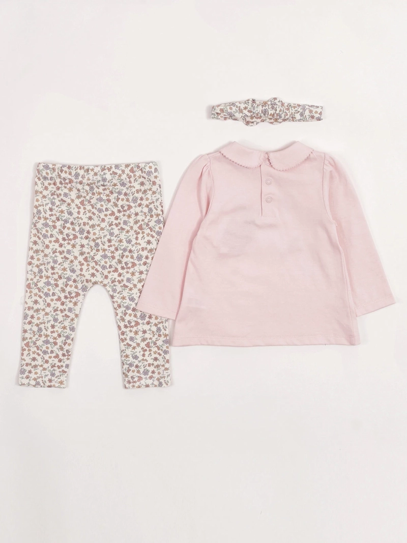 CONJUNTO POLERA + CALZA NIÑA BABY HARVEST ALGODÓN  - 4