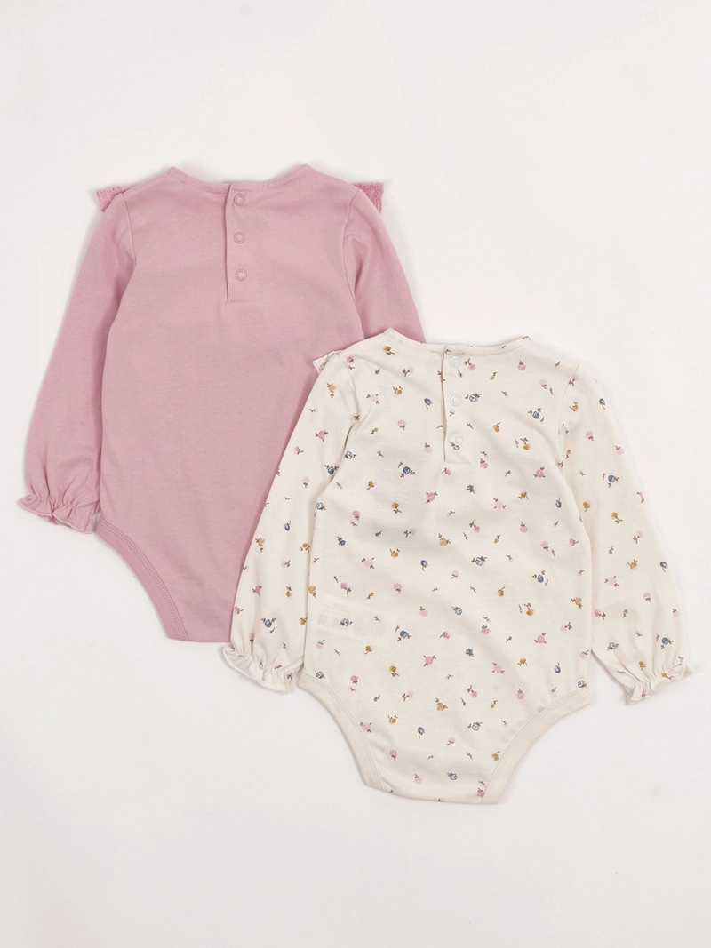 PACK X2 BODY NIÑA BABY HARVEST ALGODÓN BRODERIE - 2