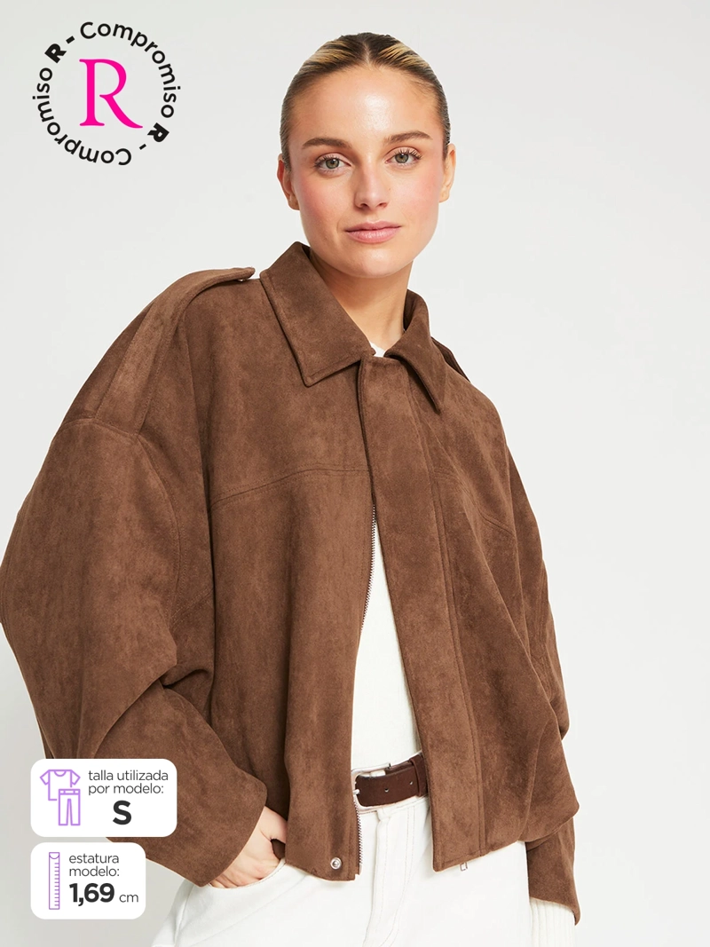 CHAQUETA MUJER INDEX EFECTO GAMUZA - 2