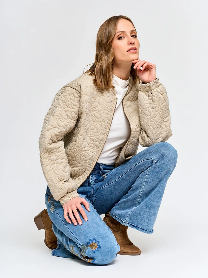 CHAQUETA MUJER TATIENNE BOMBER BORDADA - 2