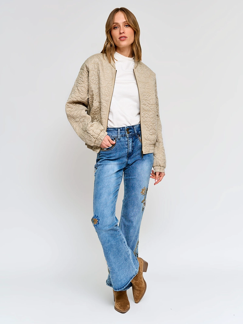 CHAQUETA MUJER TATIENNE BOMBER BORDADA - 5