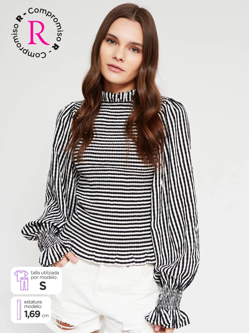BLUSA MUJER BARBADOS MANGA LARGA PANAL - 1