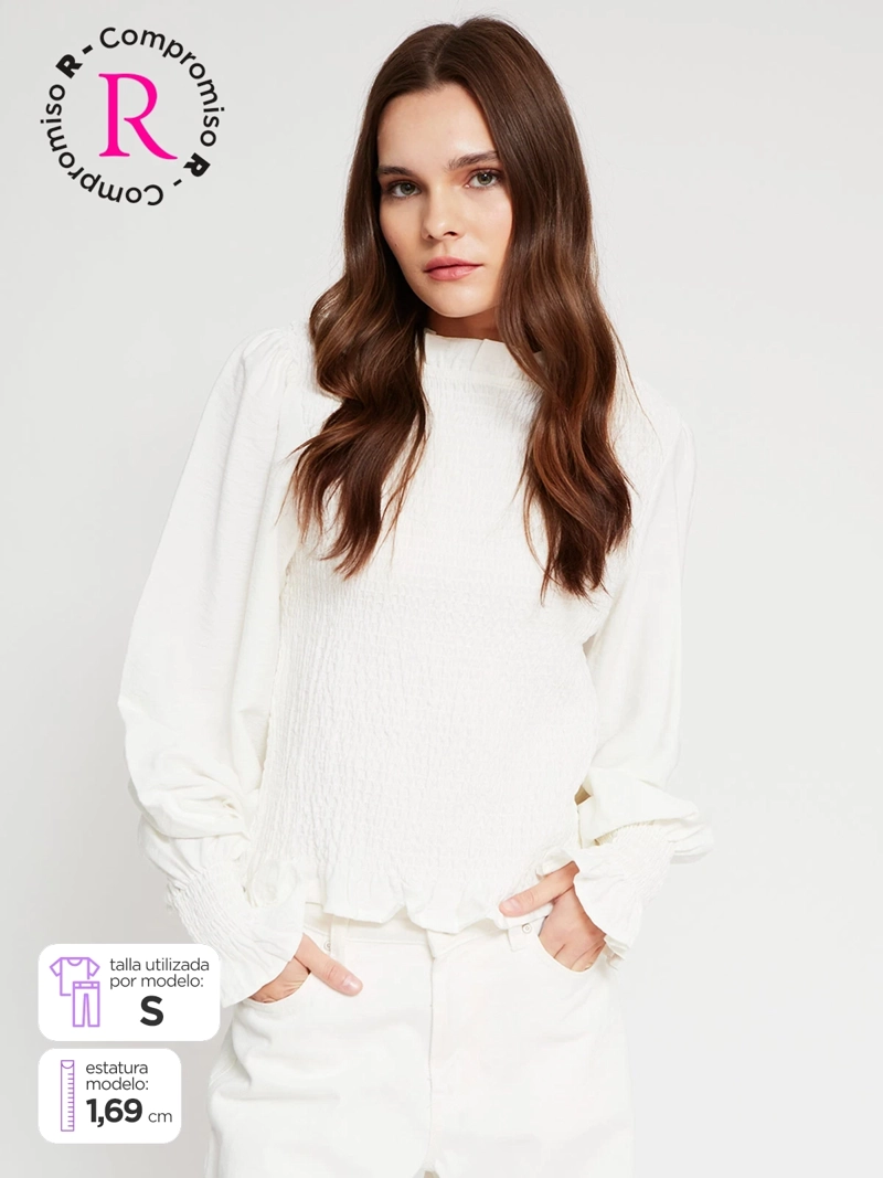 BLUSA MUJER BARBADOS MANGA LARGA PANAL - 1