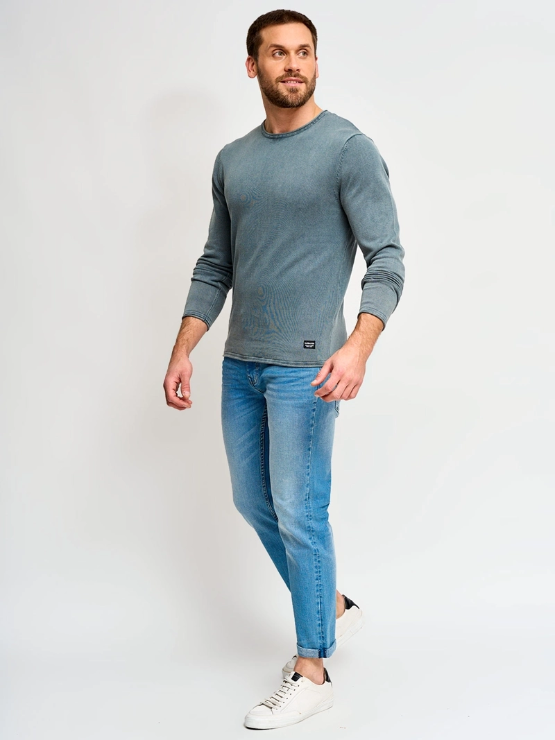 SWEATER HOMBRE BARBADOS ALGODÓN CREW NECK LAVADO - 4