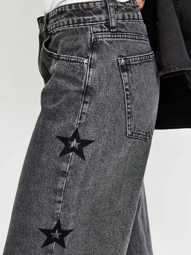 JEANS MUJER BARBADOS ALGODÓN ESTRELLAS - 4