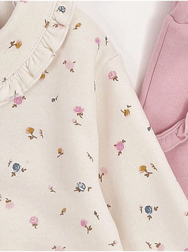 CONJUNTO POLERÓN + CALZA + CINTILLO NIÑA BABY HARVEST ALGODÓN  - 5