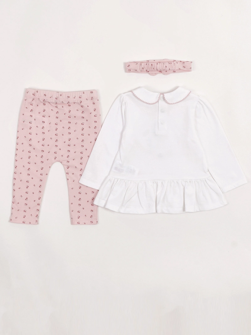 CONJUNTO POLERA + CALZA NIÑA BABY HARVEST ALGODÓN  - 4
