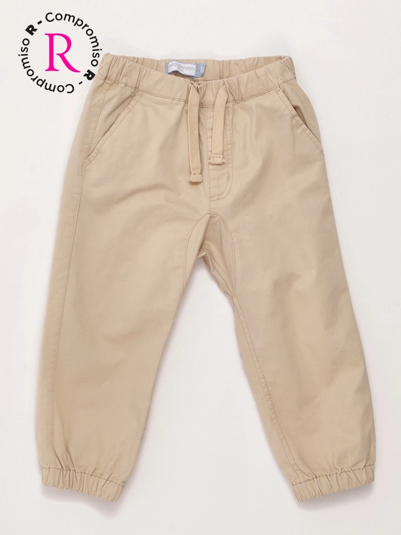 PANTALÓN NIÑO BABY HARVEST ALGODÓN ANCHO AMARRAS - 3