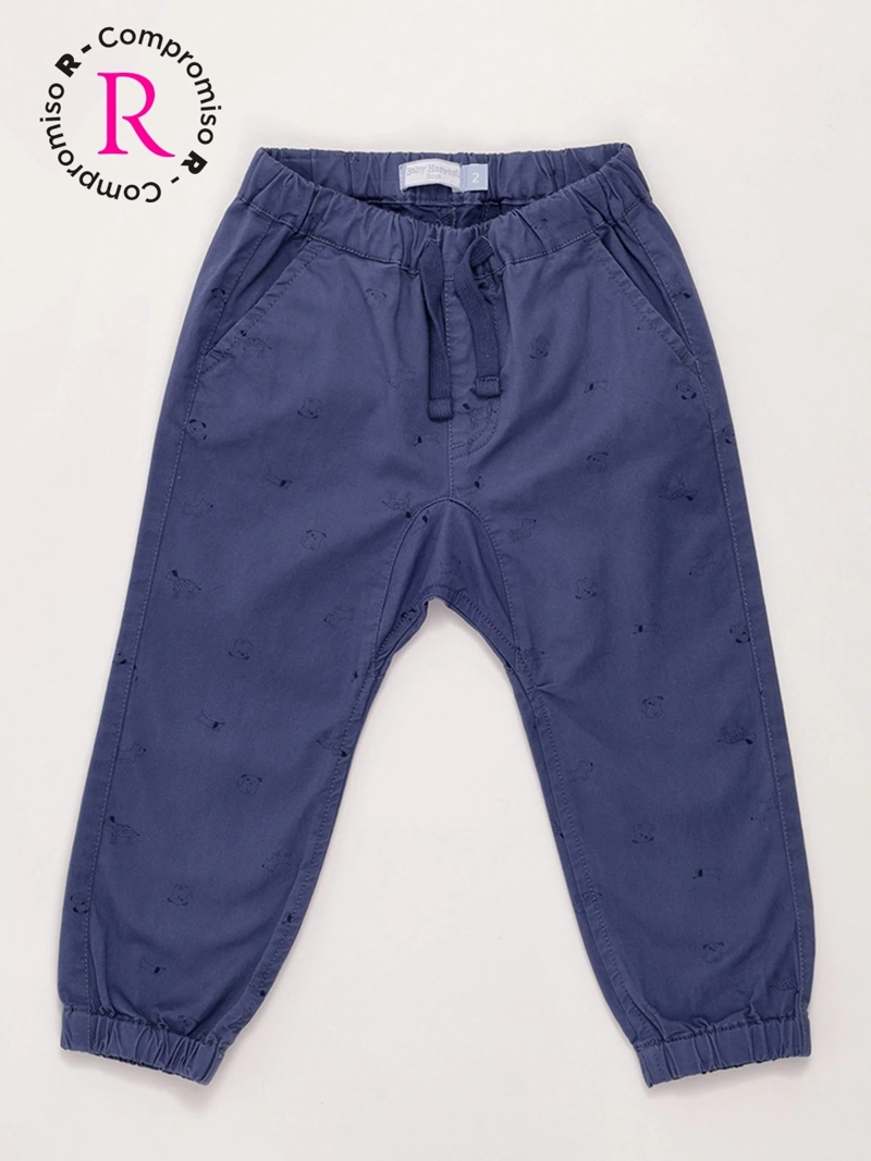 PANTALÓN NIÑO BABY HARVEST ALGODÓN ANCHO AMARRAS - 3