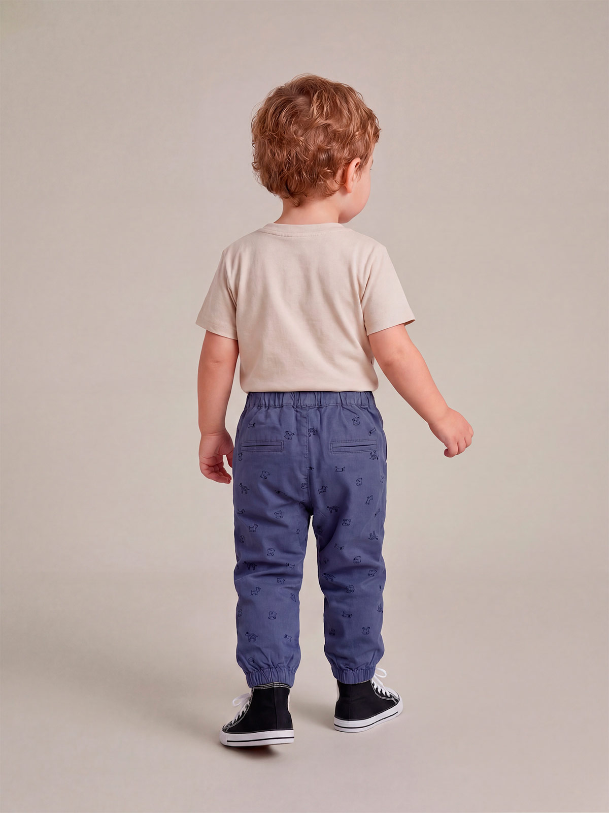 PANTALÓN NIÑO BABY HARVEST ALGODÓN ANCHO AMARRAS - 2