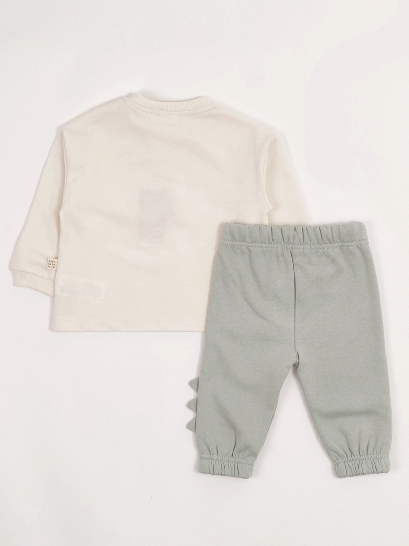 CONJUNTO POLERÓN + PANTALÓN DE BUZO NIÑO BABY HARVEST ALGODÓN  - 4