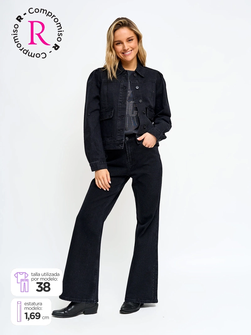 JEANS MUJER PEPE JEANS ALGODÓN OJETILLOS - 1