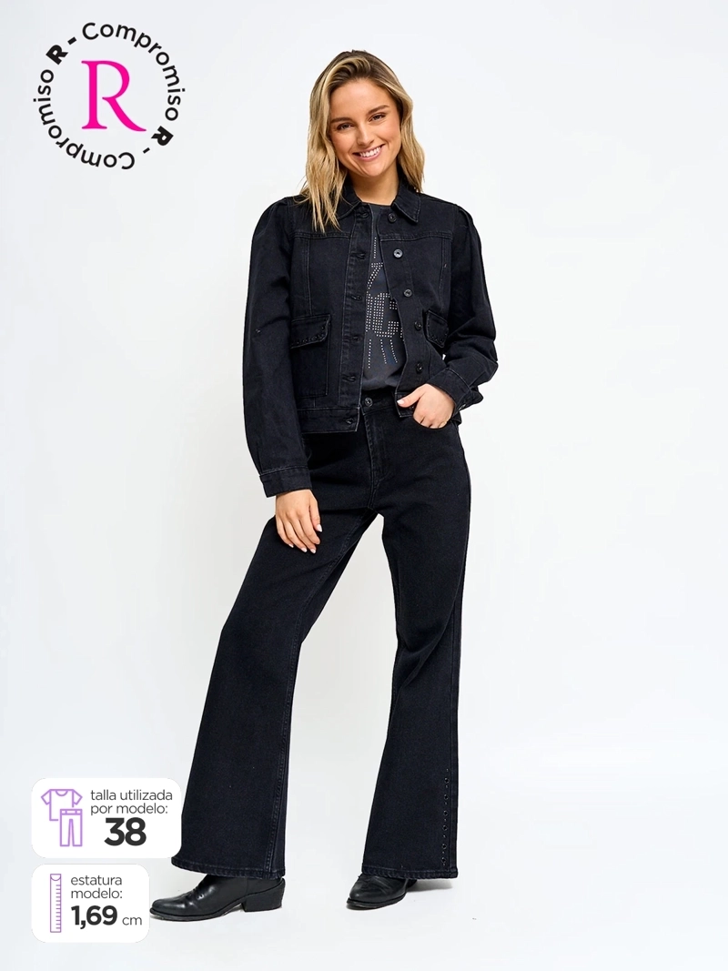 JEANS MUJER PEPE JEANS ALGODÓN OJETILLOS - 1