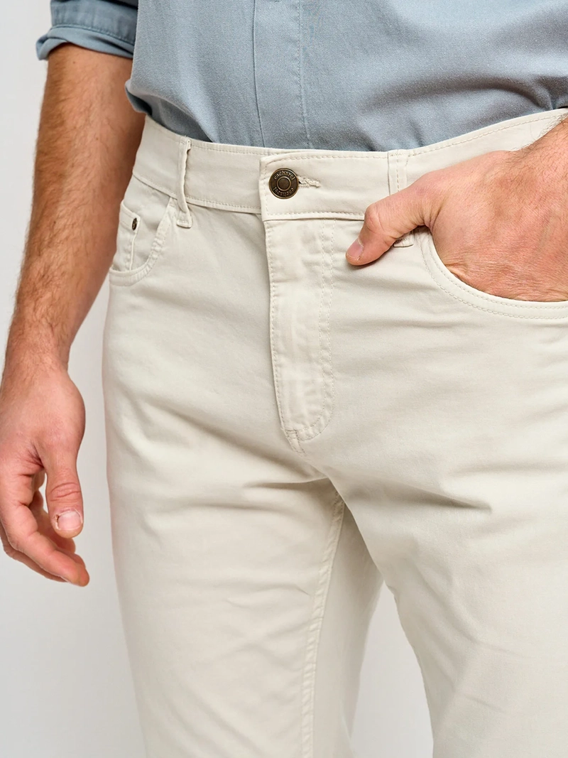 PANTALÓN HOMBRE CACHAREL ALGODÓN BOLSILLOS - 4