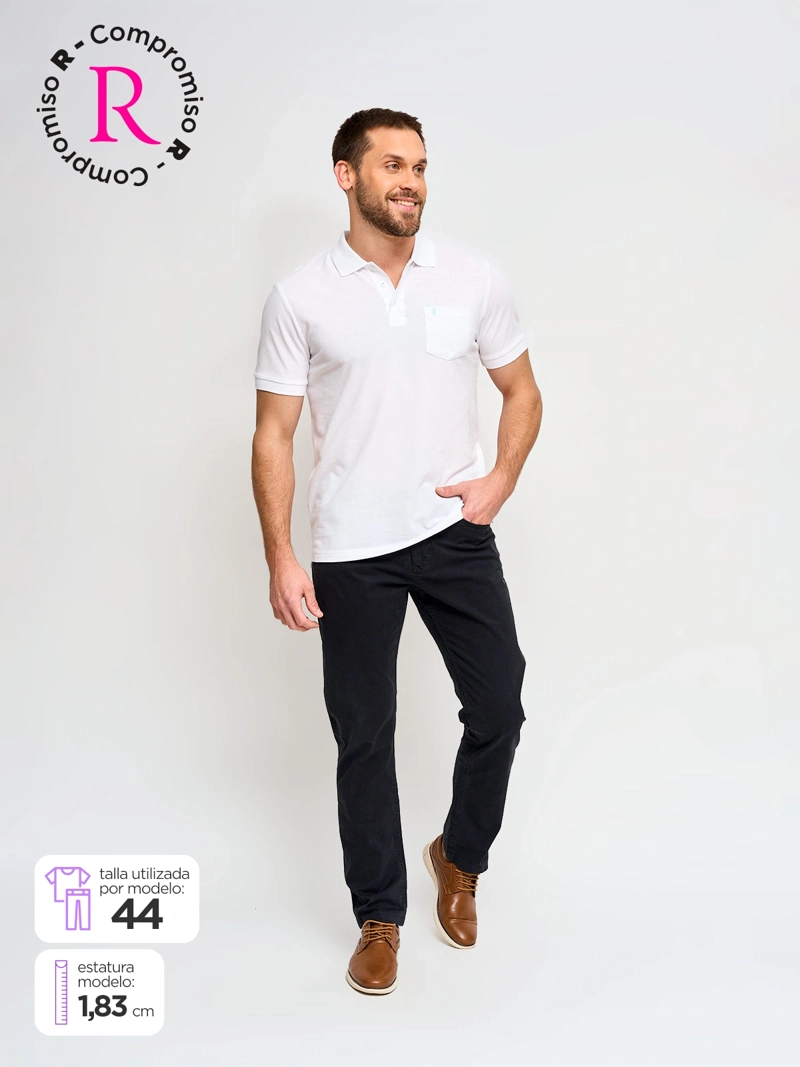 PANTALÓN HOMBRE CACHAREL ALGODÓN BOLSILLOS