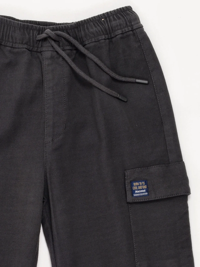 PANTALÓN NIÑO HARVEST ALGODÓN JOGGER BOLSILLO CARGO - 3