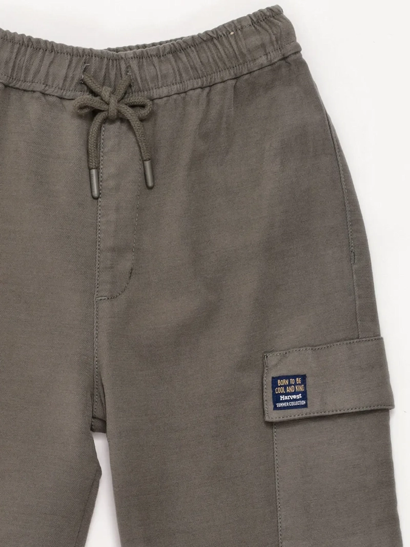 PANTALÓN NIÑO HARVEST ALGODÓN JOGGER BOLSILLO CARGO - 3