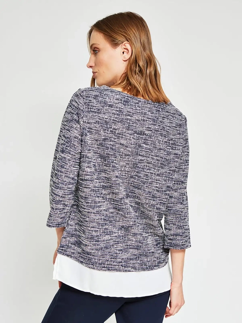 POLERA MUJER CACHAREL ALGODÓN MANGA 3/4 - 2