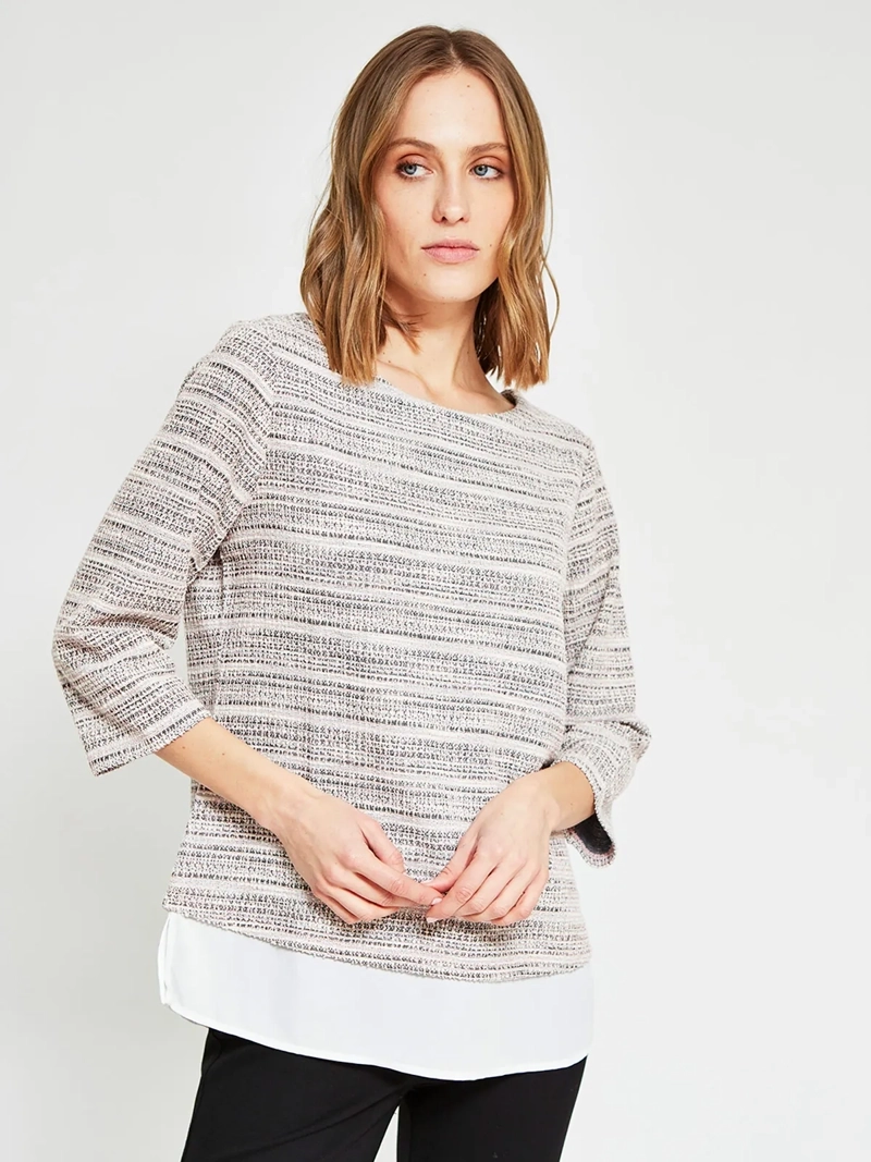 POLERA MUJER CACHAREL ALGODÓN MANGA 3/4 - 2
