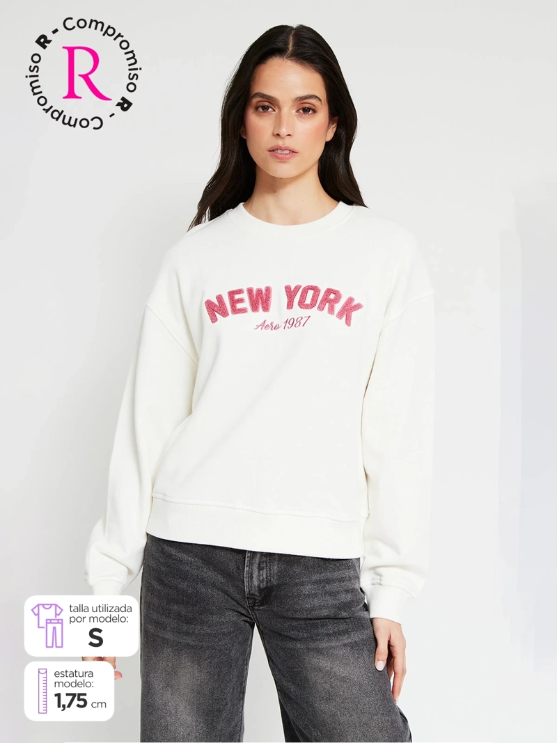 POLERÓN MUJER AEROPOSTALE ALGODÓN  - 1