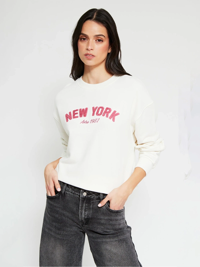 POLERÓN MUJER AEROPOSTALE ALGODÓN  - 3