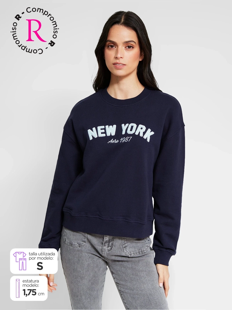 POLERÓN MUJER AEROPOSTALE ALGODÓN  - 1
