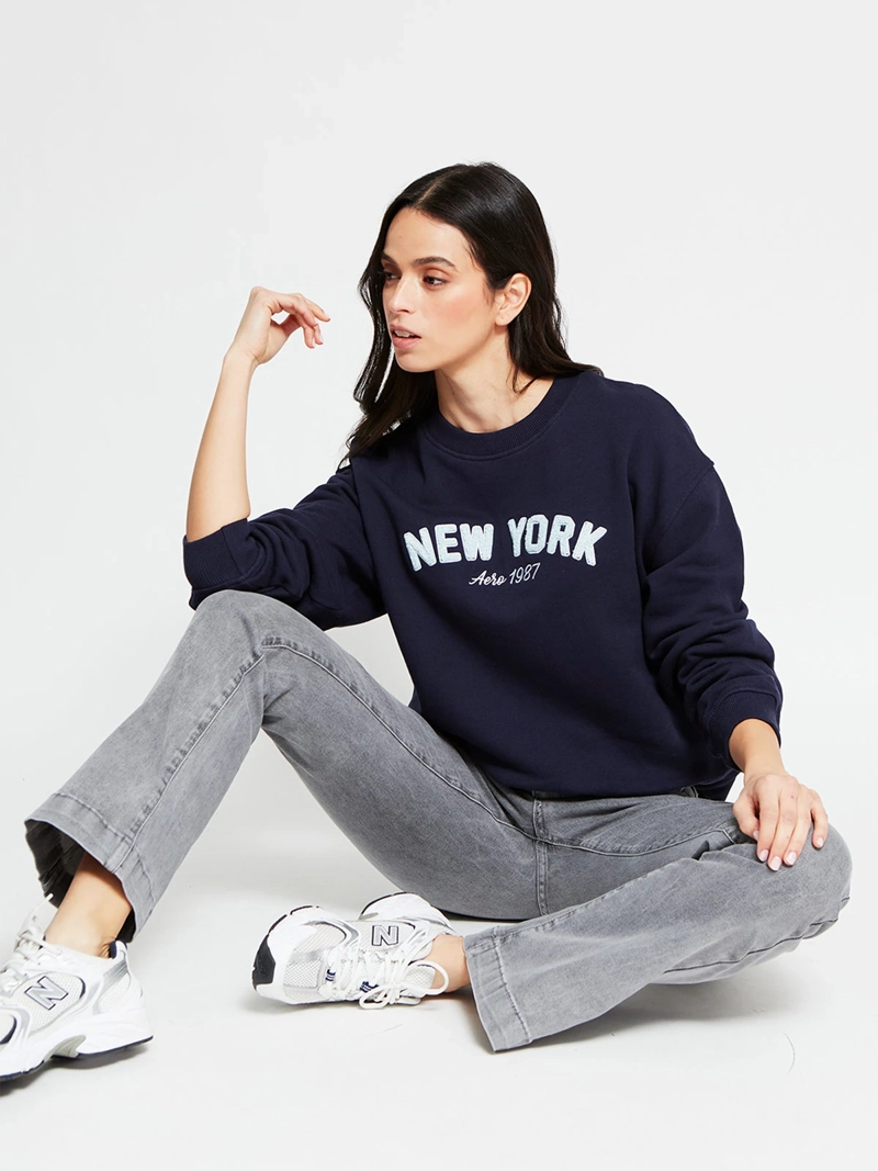 POLERÓN MUJER AEROPOSTALE ALGODÓN  - 4