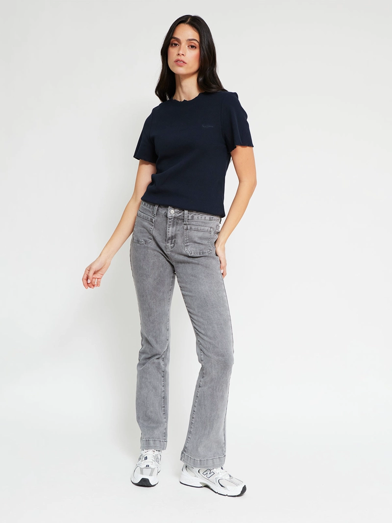 POLERA MUJER PEPE JEANS ALGODÓN RIB - 4