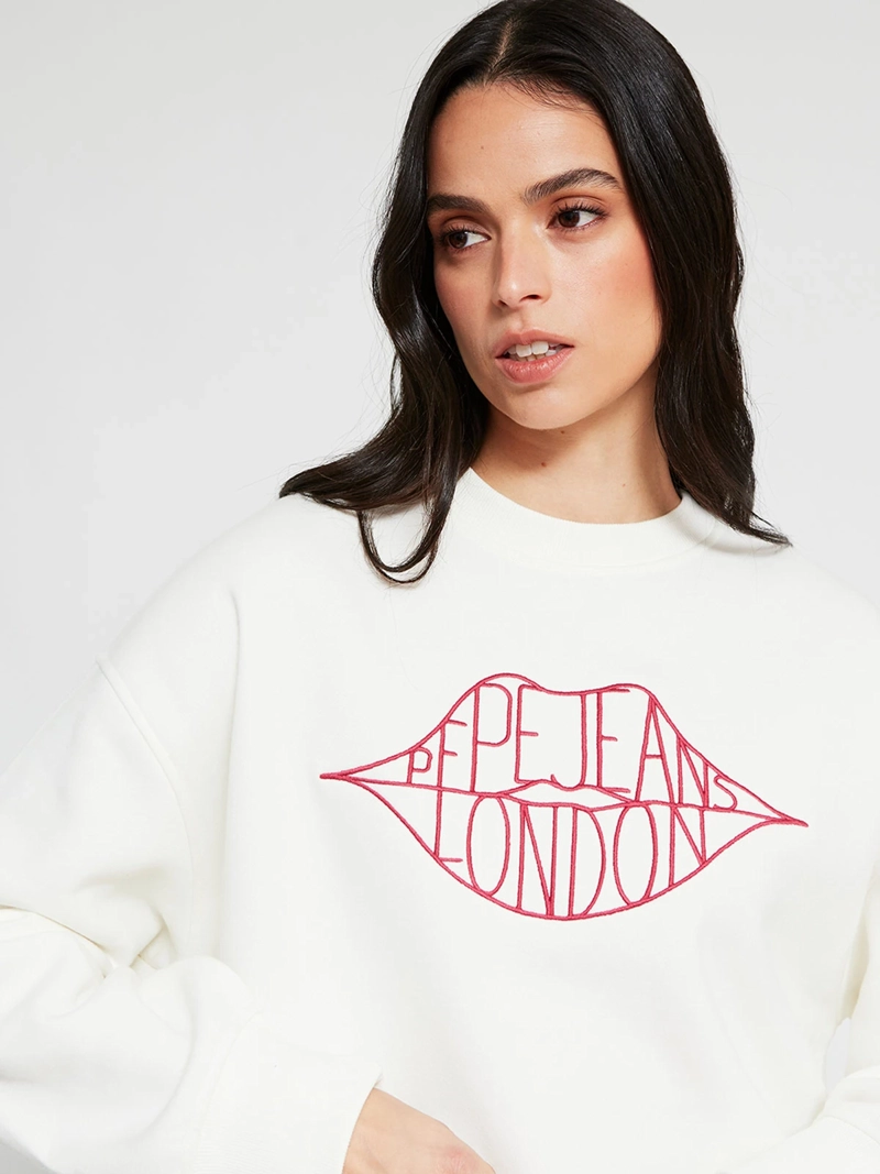 POLERÓN MUJER PEPE JEANS ALGODÓN BORDADO - 3