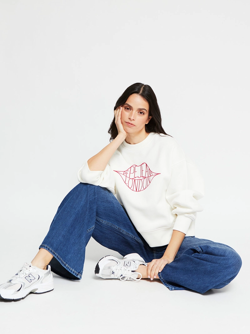 POLERÓN MUJER PEPE JEANS ALGODÓN BORDADO - 4
