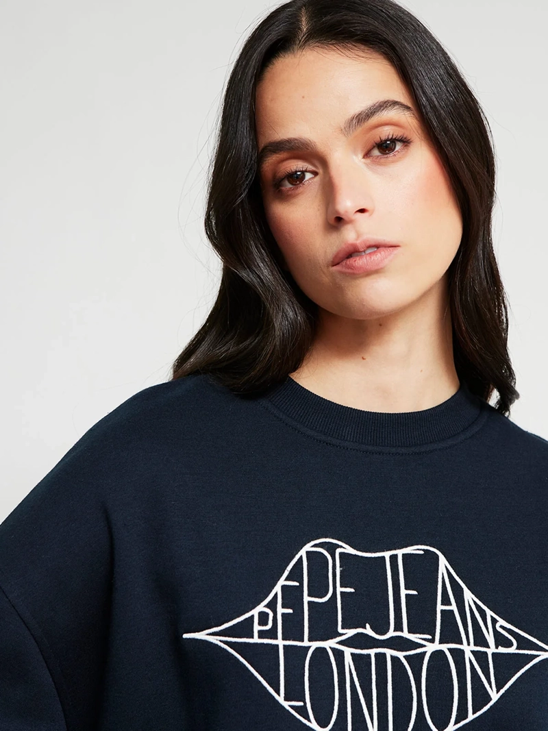 POLERÓN MUJER PEPE JEANS ALGODÓN BORDADO - 4