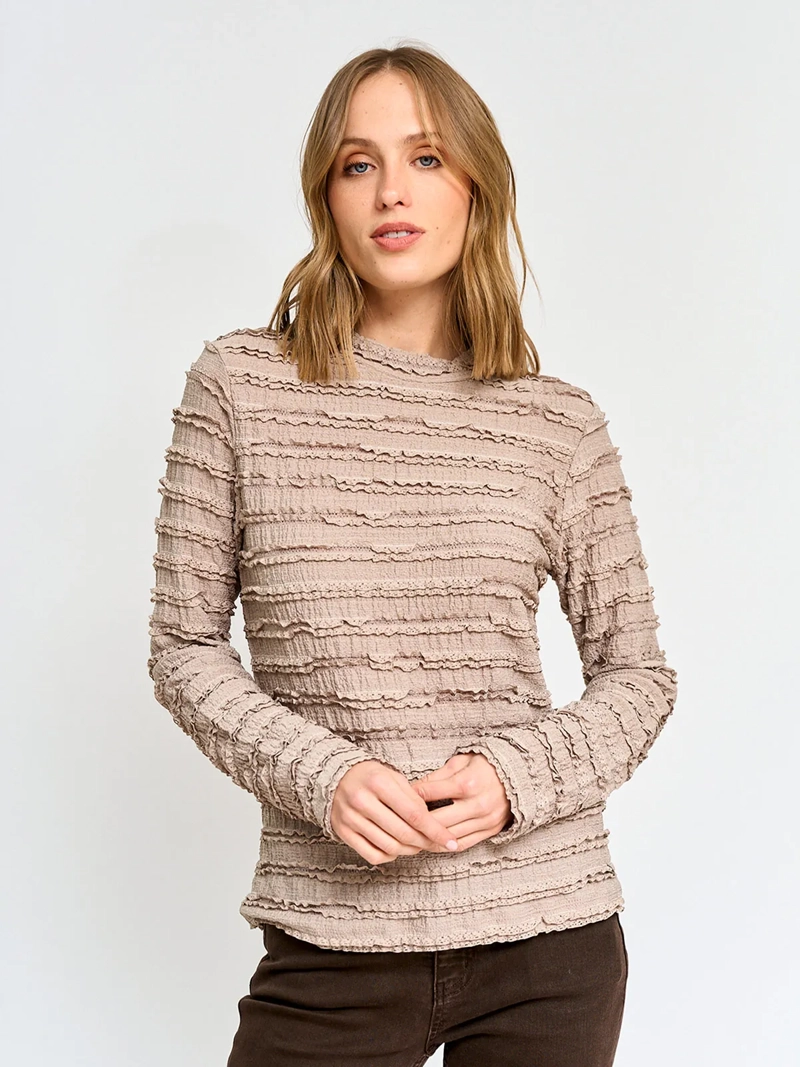 POLERA MUJER TATIENNE CUELLO REDONDO MANGA LARGA - 2