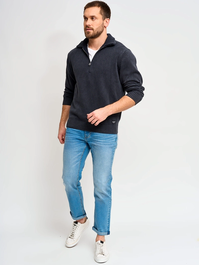 SWEATER HOMBRE BARBADOS ALGODÓN HALF ZIPPER - 4