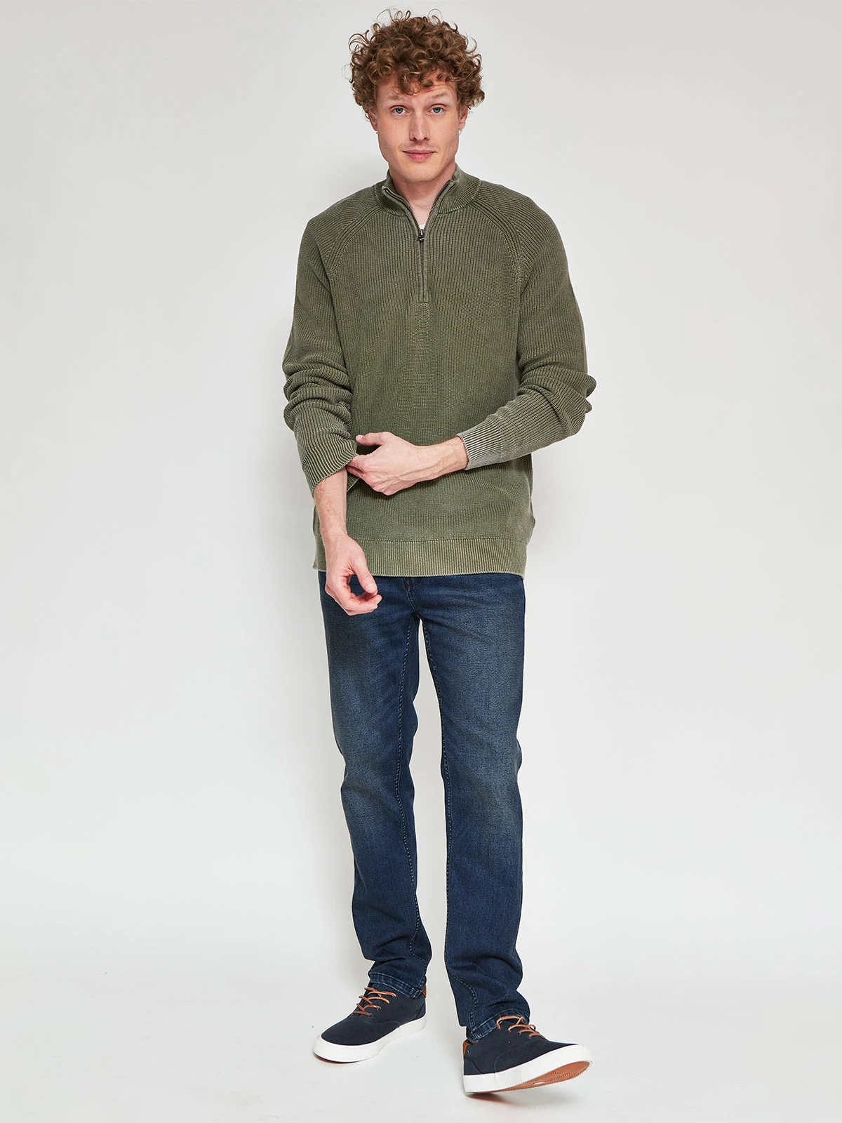 SWEATER HOMBRE PEPE JEANS ALGODÓN HALF ZIPPER - 4