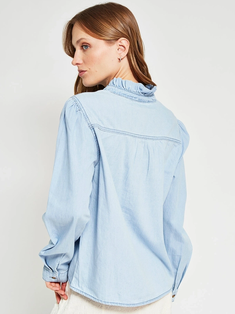BLUSA MUJER MARQUIS ALGODÓN DENIM - 3
