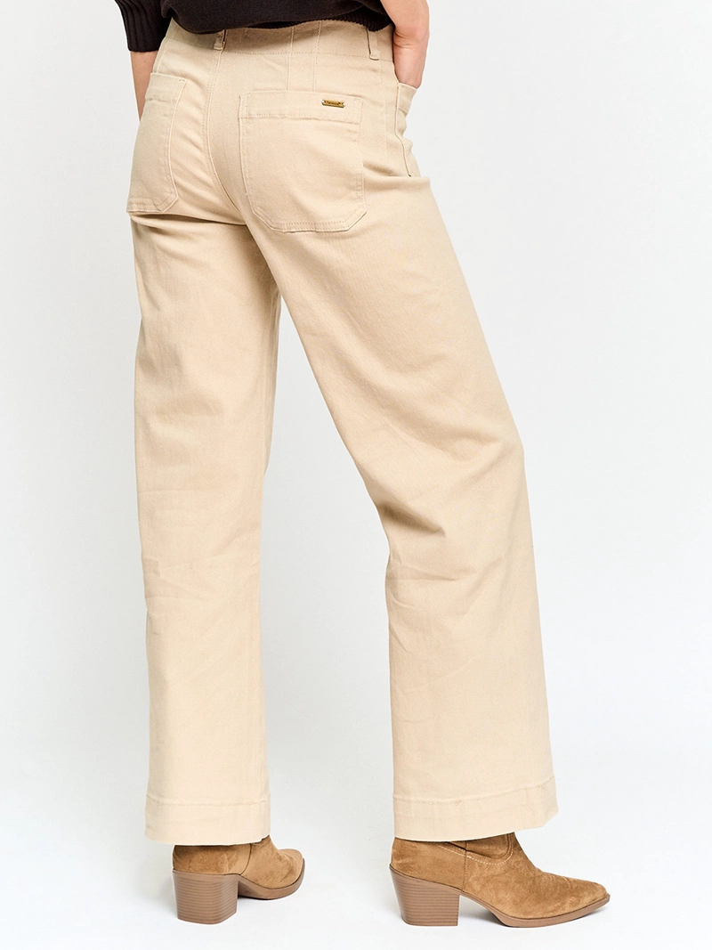 PANTALÓN MUJER TATIENNE ALGODÓN WIDE LEG - 3