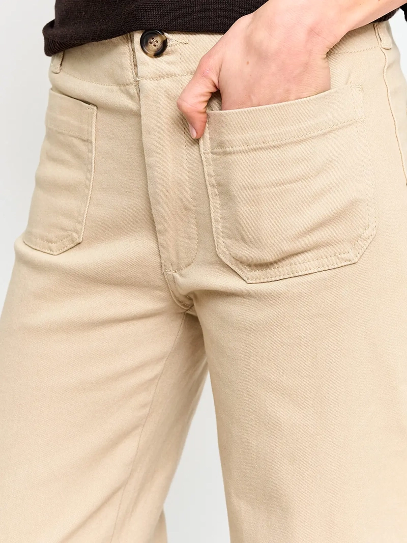PANTALÓN MUJER TATIENNE ALGODÓN WIDE LEG - 4