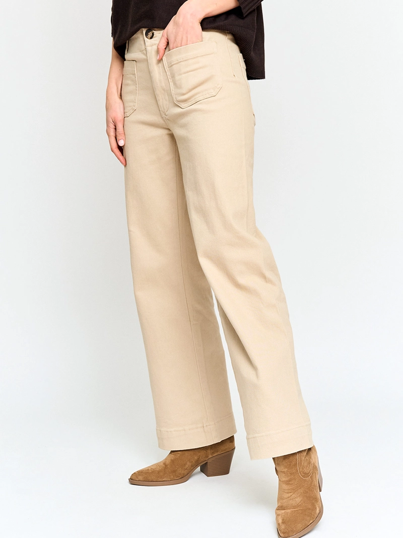 PANTALÓN MUJER TATIENNE ALGODÓN WIDE LEG - 2