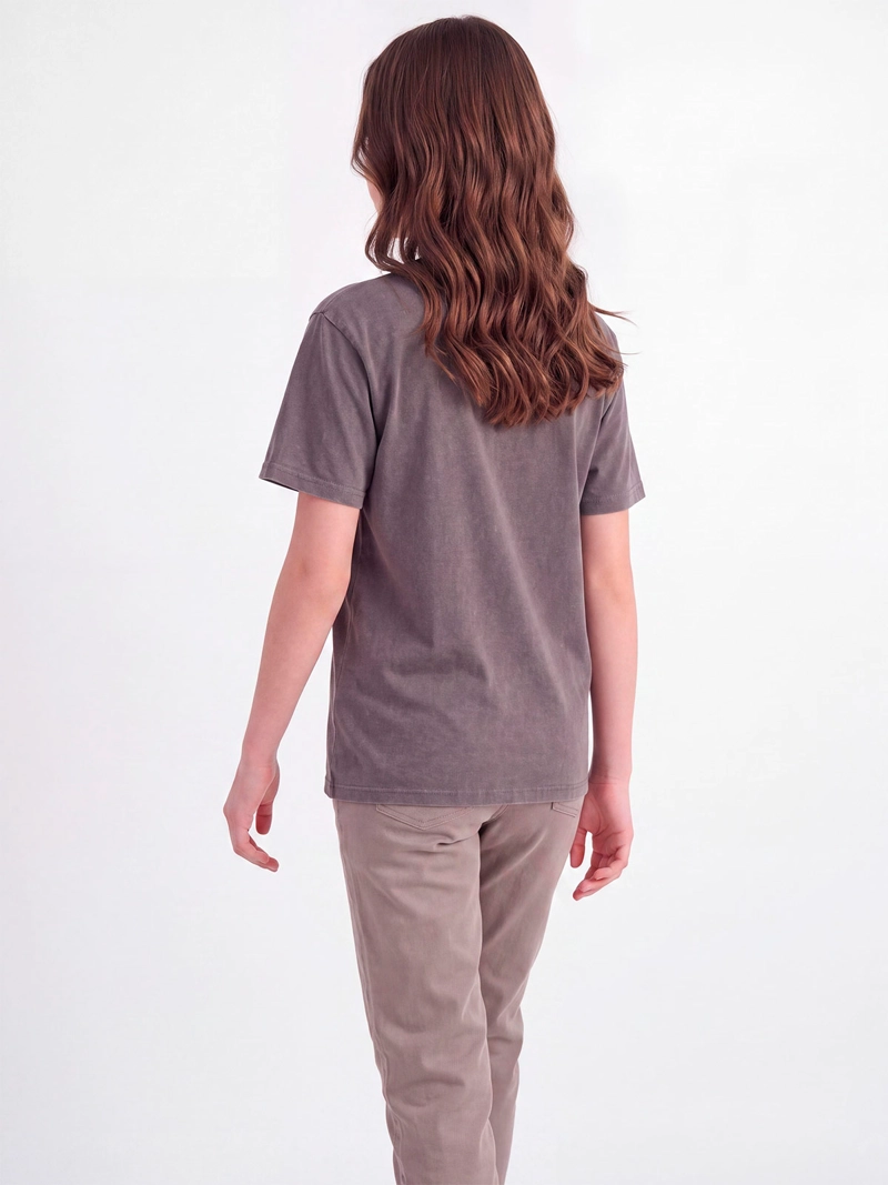 POLERA NIÑA INDEX TEEN ALGODÓN MANGA CORTA OVERSIZE - 2