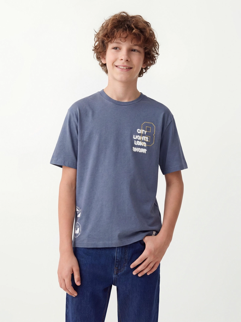 POLERA NIÑO CLOUDBREAK ALGODÓN MANGA CORTA - 1