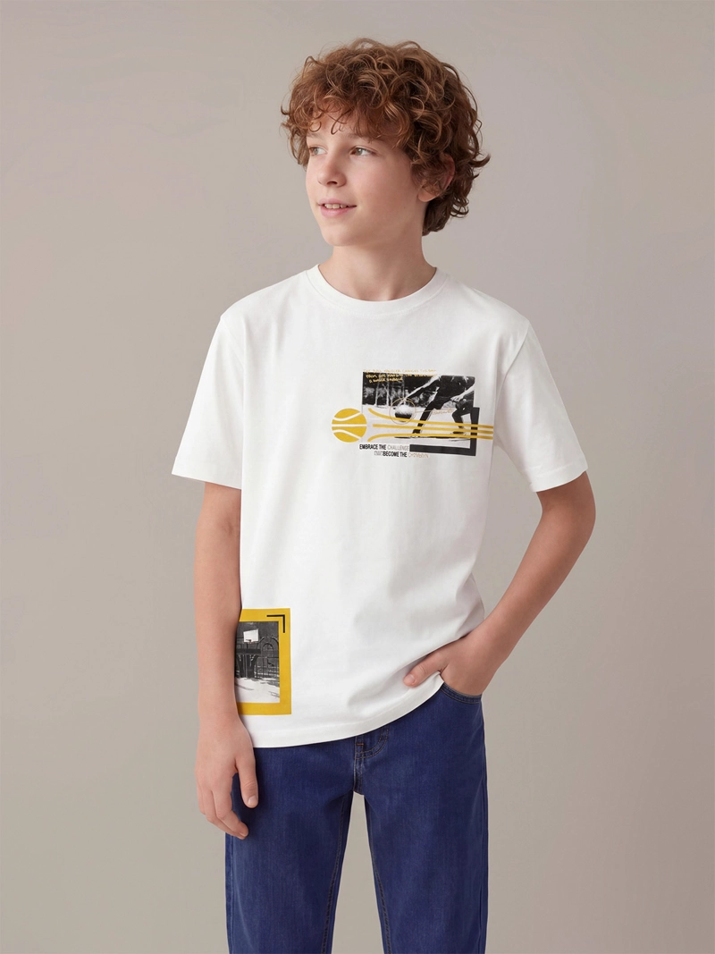 POLERA NIÑO CLOUDBREAK ALGODÓN MANGA CORTA - 1