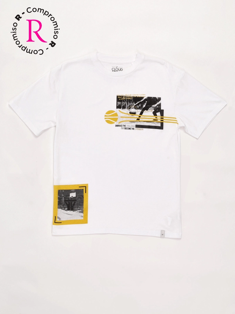 POLERA NIÑO CLOUDBREAK ALGODÓN MANGA CORTA - 3