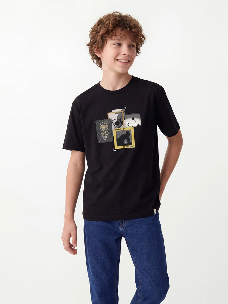 POLERA NIÑO CLOUDBREAK ALGODÓN MANGA CORTA - 1