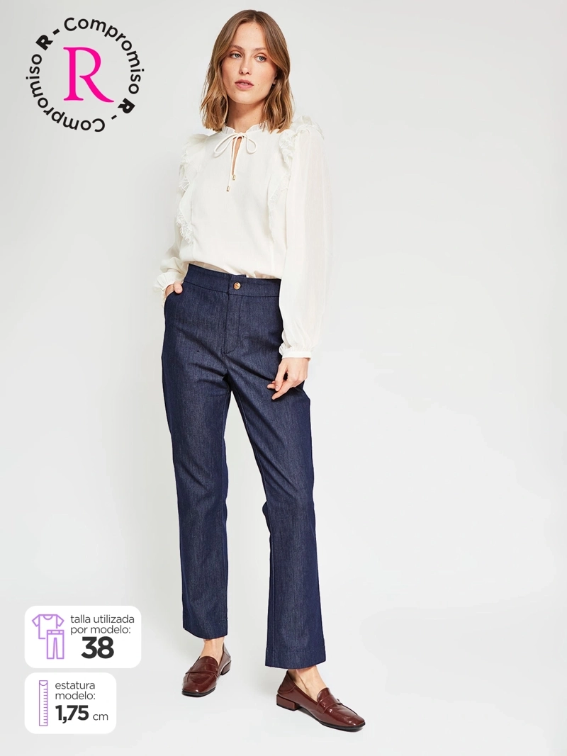 JEANS MUJER CACHAREL ALGODÓN RECTO