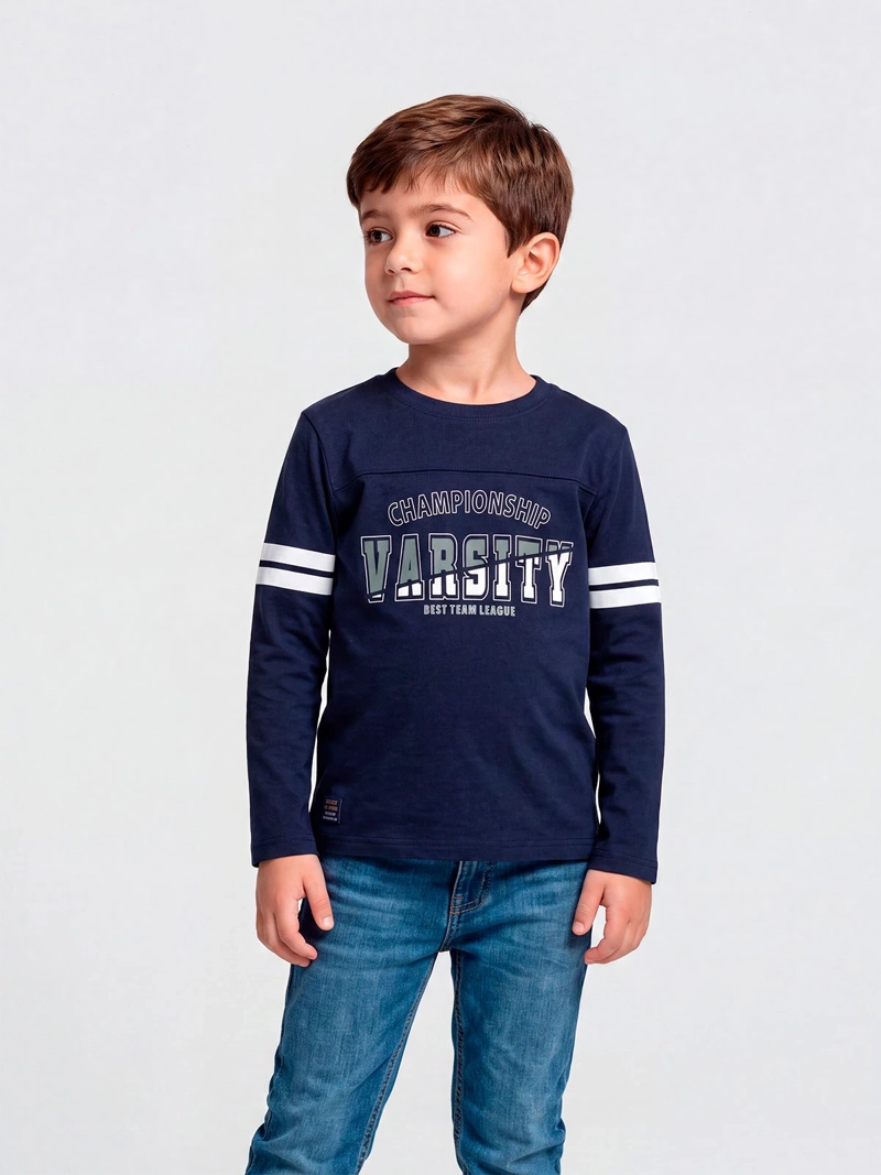 POLERA MANGA LARGA NIÑO HARVEST - 1