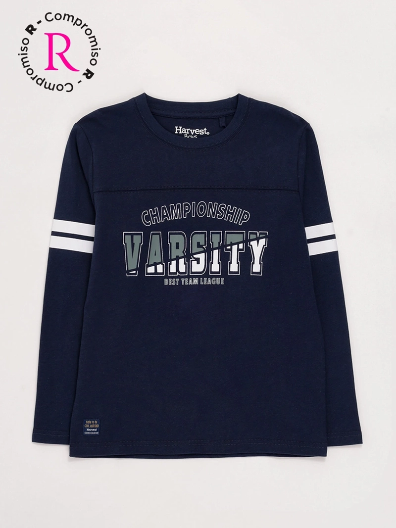 POLERA MANGA LARGA NIÑO HARVEST - 1