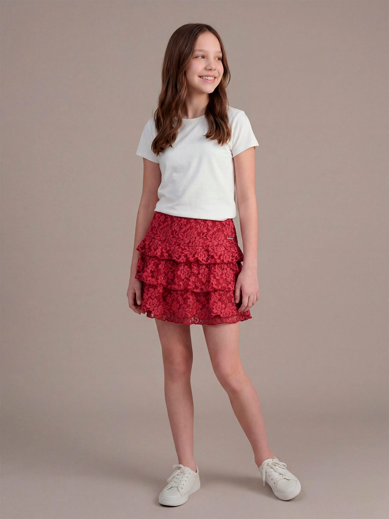 FALDA NIÑA INDEX TEEN ENCAJE BOHO - 1