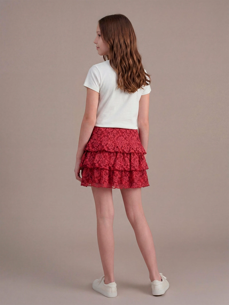 FALDA NIÑA INDEX TEEN ENCAJE BOHO - 2